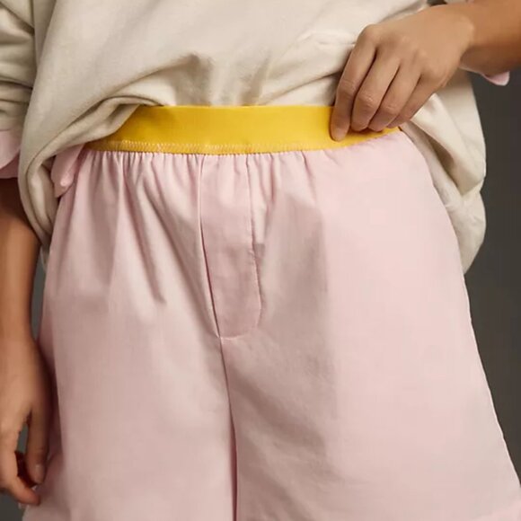Anthropologie Colorblock Boxer Shorts (NEW pink-medium) - Picture 3 of 3